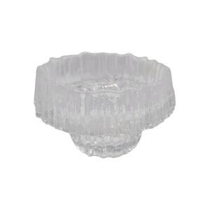 Iittala Finland Stellaria Textured Ice Cut Glass Votive Candle Holder